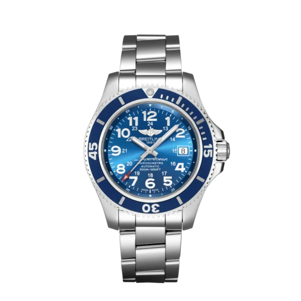 Superocean II 42 - Stainless steel - Blue A17365D11C1A1
