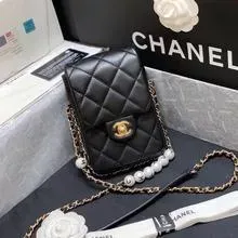 Chanel Pearl Letter Cell Phone Bag