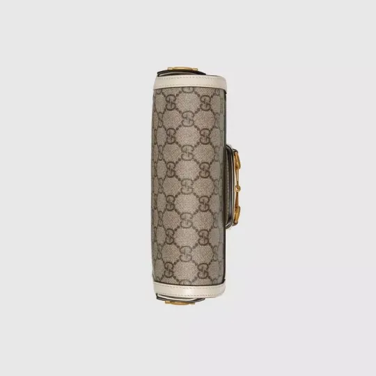 GUCCI Horsebit Series 1955 Mini Handbag with Detachable Shoulder Strap