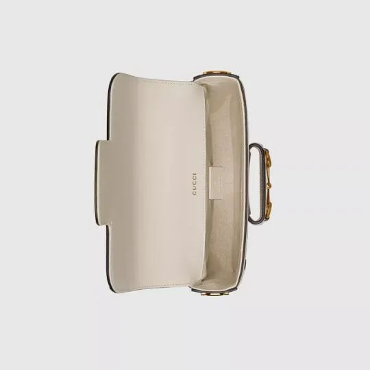 GUCCI Horsebit Series 1955 Mini Handbag with Detachable Shoulder Strap