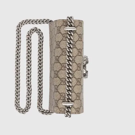 Dionysus Series GG Supreme Canvas Shoulder Bag