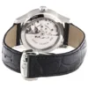 Stainless steel and leather strap 431.13.41.21.02.001